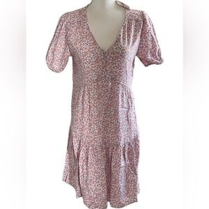 GAP Floral Pastel Tiered Dress